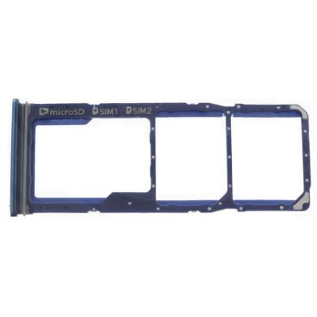 BANDEJA DUAL DE TARJETA SIM Y SD PARA SAMSUNG A9 2018 - AZUL