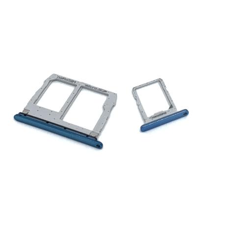 SET DE BANDEJA SIM Y SD PARA LG K50, Q60, K40 - AZUL