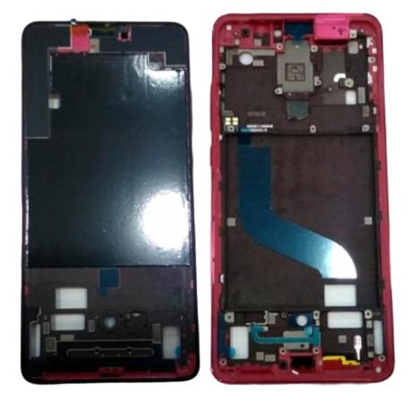 CARCASA FRONTAL Y MARCO PARA XIAOMI MI 9T, REDMI K20 - ROJA