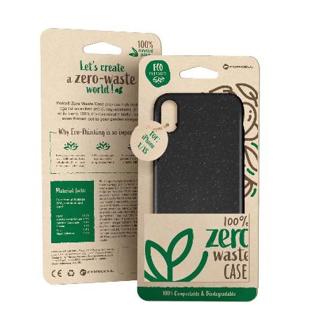 FUNDA BIODEGRADABLE PARA IPHONE XR - NEGRA