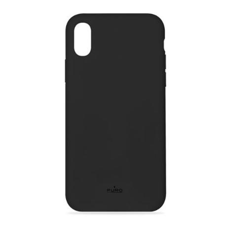 FUNDA DE SILICONA PARA IPHONE XS MAX - NEGRA