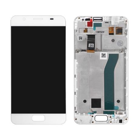 PANTALLA CON MARCO BLANCO PARA ASUS ZENFONE PEGASUS 4A ZB500TL - BLANCA