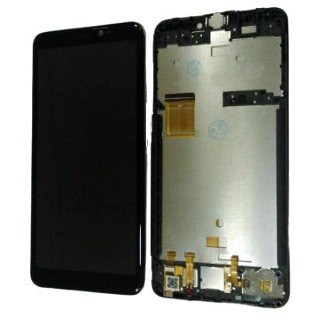 PANTALLA LCD DISPLAY + TACTIL CON MARCO PARA WIKO Y60 - NEGRA