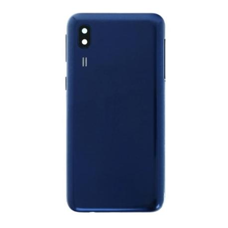 TAPA TRASERA DE BATERIA PARA SAMSUNG A2 CORE - AZUL - CON LENTE