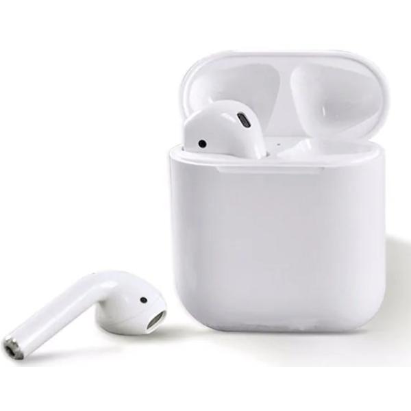 Mini auriculares Bluetooth 5.0 Bluetooth con micrófono ANDROID/IOS con caja  de carga Blanco 