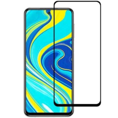 PROTECTOR DE CRISTAL TEMPLADO 5D PARA XIAOMI REDMI NOTE 9S, NOTE 9 PRO - NEGRO