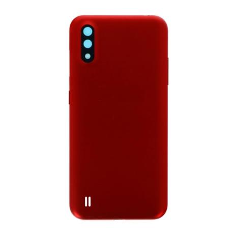 TAPA TRASERA DE BATERIA PARA SAMSUNG GALAXY A01 A015F - ROJA