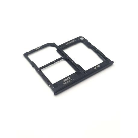 BANDEJA SOPORTE DE SIM Y SD PARA SAMSUNG GALAXY A41 - DUAL SIM - NEGRO