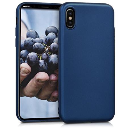 FUNDA DE SILICONA PARA IPHONE X, XS - AZUL