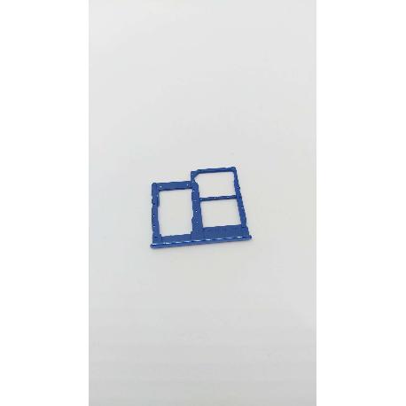 BANDEJA PORTA DUAL SIM Y MICRO SD PARA SAMSUNG A31 - AZUL