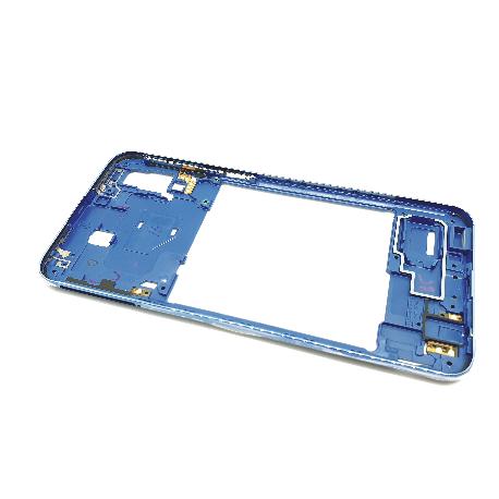 CARCASA INTERMEDIA Y MARCO LATERAL PARA SAMSUNG GALAXY A40 - AZUL