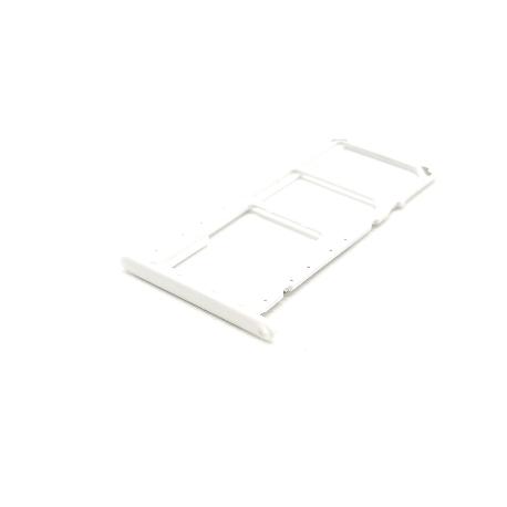 BANDEJA O SOPORTE DE SIM DUAL Y SD PARA SAMSUNG GALAXY A01 SM-A015G - BLANCA