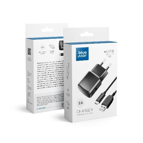 CARGADOR RED MICRO USB TYPE C 2A UNIVERSAL BLUE STAR
