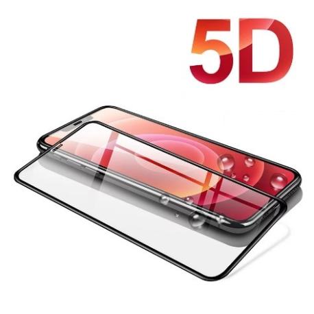 PROTECTOR DE PANTALLA 5D TEMPLADO PARA IPHONE 12 PRO MAX - NEGRO  