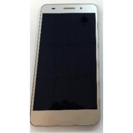 PANTALLA TACTIL + LCD DISPLAY CON MARCO PARAHONOR 5A (5.5), 5A L21 / Y6 II 2016 CAM-L21 - ORO