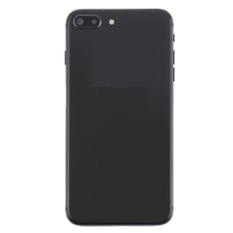 CARCASA INTERMEDIA CON TAPA TRASERA PARA8 PLUS - NEGRA
