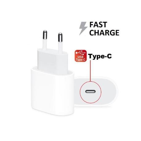 ADAPTADOR DE CORRIENTE APPLE USB-C 5V - 3A / 9V - 2A 18W