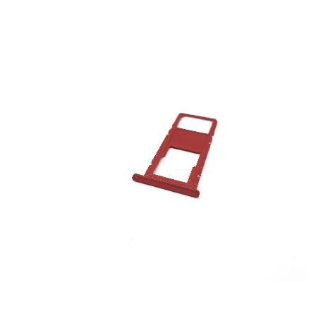 BANDEJA O SOPORTE DE SIM SINGLE Y SD PARA SAMSUNG GALAXY A01 SM-A015F ROJA