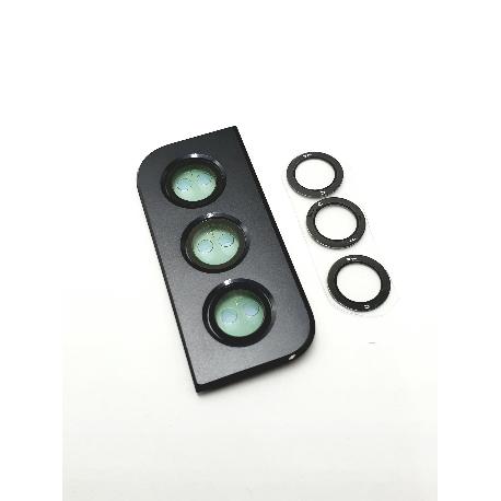 EMBELLECEDOR Y LENTES DE CAMARA TRASERA PARA S21 5G - SM-G991 - NEGRO