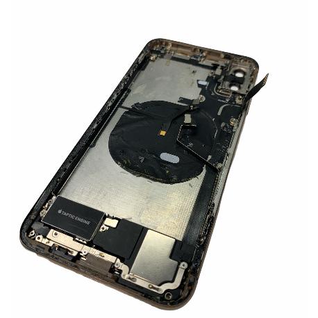 CARCASA TRASERA NEGRA IPHONE XS MAX DORADA CON COMPONENTES - REMANUFACTURADA 