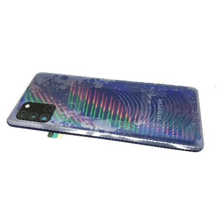 TAPA TRASERA DE BATERIA SERVICE PACK PARA  GALAXY A31 SM-A315 - CON LENTE - AZUL