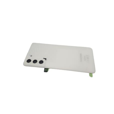 TAPA TRASERA DE BATERIA SERVICE PACK PARA  GALAXY S21 FE 5G SM-G990 - CON LENTE - BLANCO