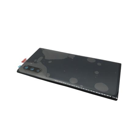 TAPA TRASERA DE BATERIA PARA  GALAXY NOTE 10 SM-N970 - CON LENTE - NEGRA 