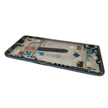 PANTALLA SERVICE PACK CON MARCO PARA  MI 11X PRO, MI 11I, POCO F3 - AZUL