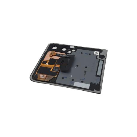 TAPA TRASERA DE BATERIA PARA  GALAXY Z FLIP 3 5G SM-F711 - NEGRA - SUPERIOR - CON LENTE - DESMONTAJE