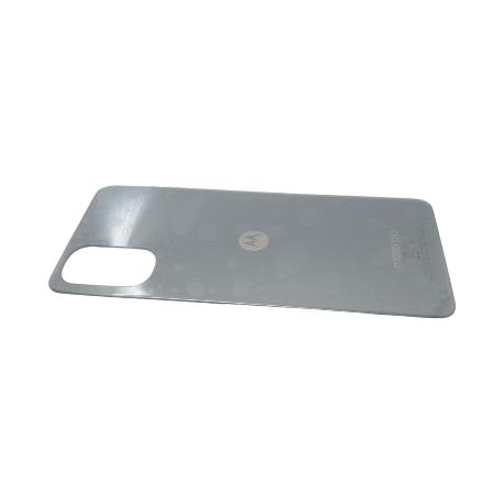 TAPA TRASERA DE BATERIA SERVICE PACK PARA  MOTO E32S - PLATA