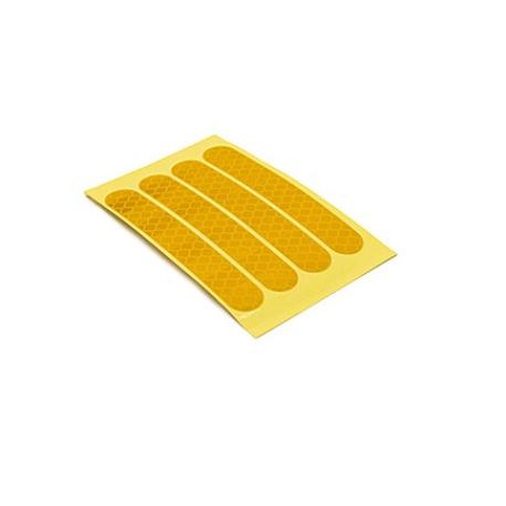 PEGATINA REFLECTANTE PARA  NINEBOT MAX G30 - AMARILLO