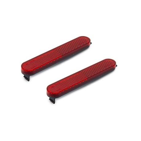 SET DE 2 SOPORTES EMBELLECEDORES REFLECTANTES PARA PATINETE  - ROJO 
