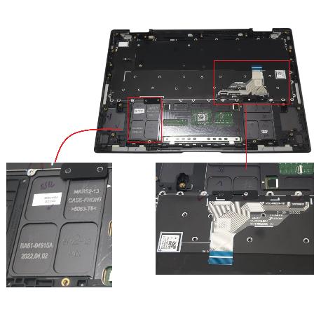 TECLADO SERVICE PACK PARA PORTÁTIL  CON TOUCHPAD