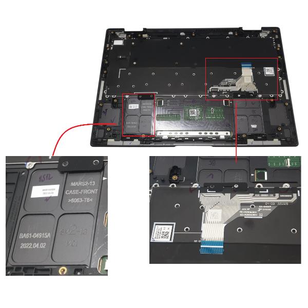 TECLADO SERVICE PACK PARA PORTÁTIL  CON TOUCHPAD