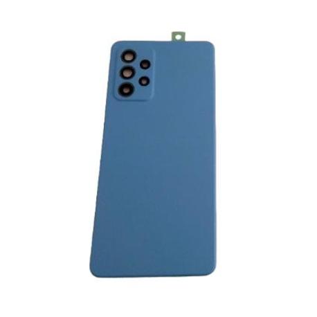 TAPA TRASERA DE BATERIA PARA  GALAXY A52, GALAXY A52 5G - CON LENTE - AZUL